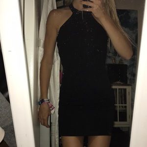 Simple black night out dress